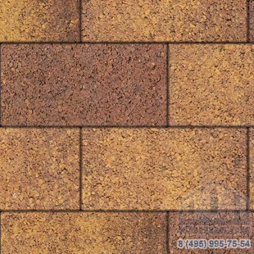 Тротуарная плита бетонная «ЛА-ЛИНИЯ» - Б.5.П.6 Листопад гладкий Осень