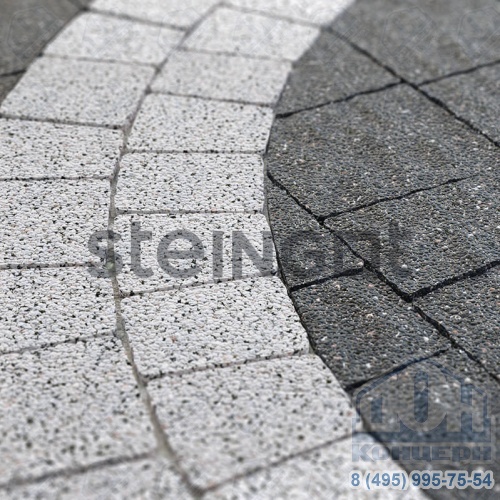 Тротуарная плитка Steingot Granit Premium Классика Арко «Bianco Nero»
