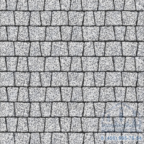Тротуарная плита бетонная «АНТИК» - А.3.А.4 Стоунмикс бело-черный