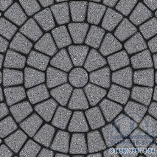 Тротуарная плитка  «КЛАССИКО» - Б.2.КО.6 Гранит Серый, комплект из 3 видов плит