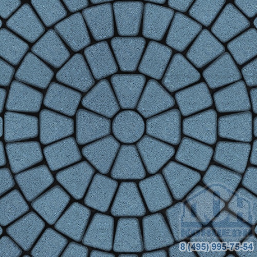 Тротуарная плитка  «КЛАССИКО» - Б.2.КО.6 Гранит Синий, комплект из 3 видов плит