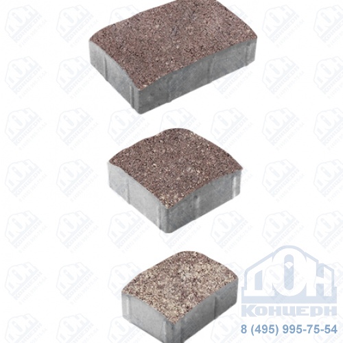 Тротуарная плитка  «УРИКО» - А.1.УР.4 Искусственный камень Плитняк, комплект из 3 видов плит