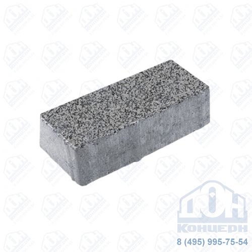 Тротуарная плита бетонная «ЛА-ЛИНИЯ» - Б.3.П.6 Стоунмикс Серый с черным