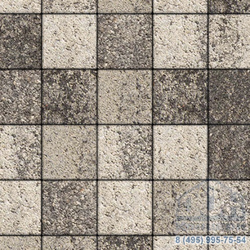 Тротуарная плита бетонная «ЛА-ЛИНИЯ» - Б.2.К.6 Листопад гранит Антрацит