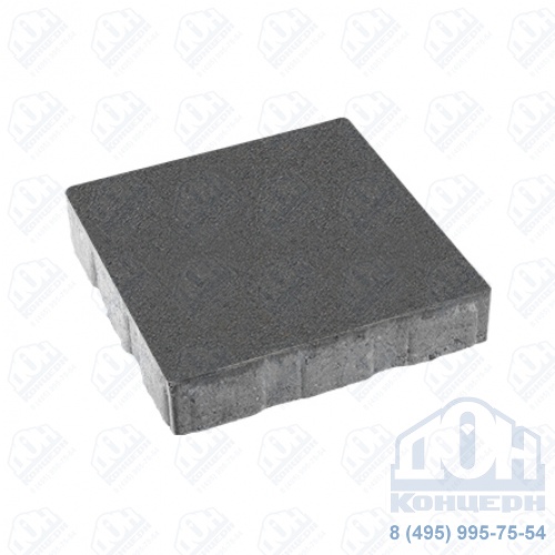 Тротуарная плита бетонная «КВАДРУМ» - Б.7.К.8 Стандарт Серый
