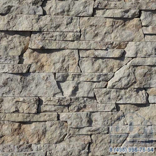3D плитка из натурального камня Известняк светло-серый