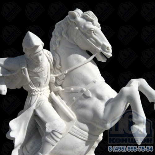 Скульптура из мрамора «Георгий Победоносец» S-024