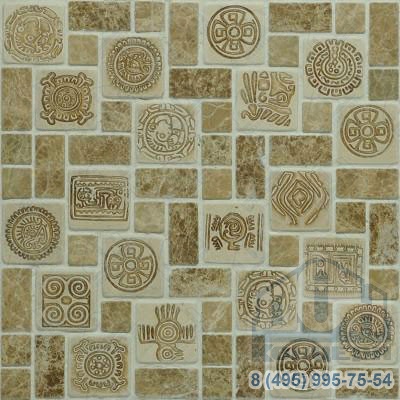 Мозаика из натурального камня Azteca Collection Carved and Tumbled