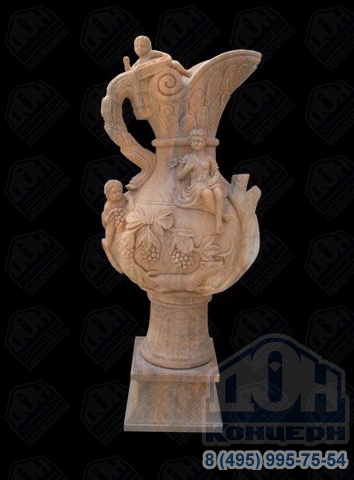 Декоративная ваза из мрамора V-006