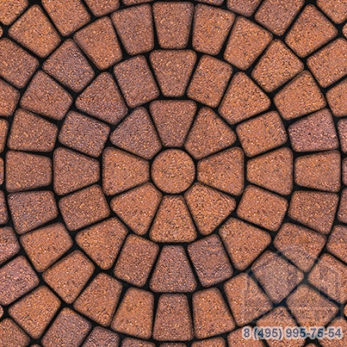 Тротуарная плитка  «КЛАССИКО» - Б.2.КО.6 Листопад гранит Барселона, комплект из 3 видов плит