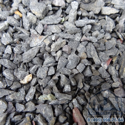 Каменная крошка златолит черный фр 2-3 мм