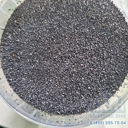 Крашеный песок графит 0,4-0,8 мм
