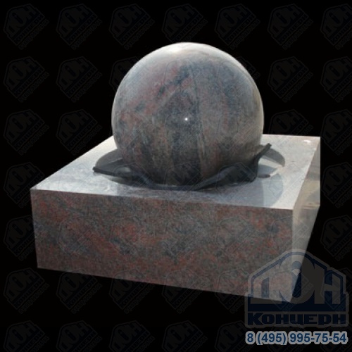 Фонтан из натурального камня крутящийся шар FN-22