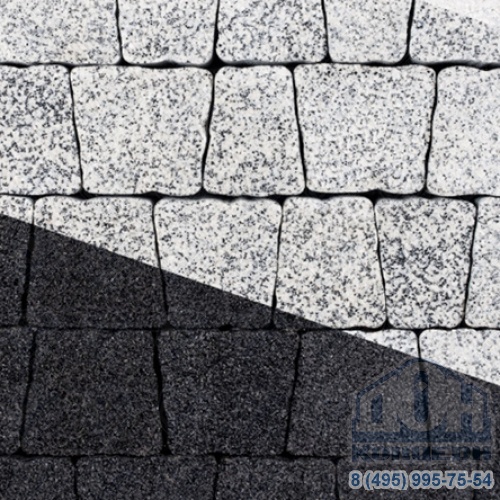 Тротуарная плита бетонная «АНТИК» - А.3.А.4 Стоунмикс черный