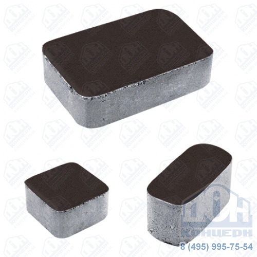 Тротуарная плита бетонная «КЛАССИКО» - Б.1.КО.6 Стандарт Коричневый, комплект из 3 видов плит