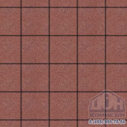 Тротуарная плита бетонная «ЛА-ЛИНИЯ» - Б.2.К.6 Стандарт Красный