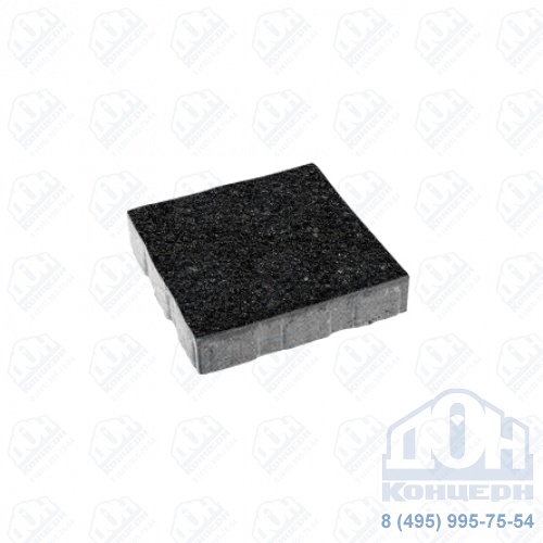 Тротуарная плита бетонная «КВАДРУМ» - Б.6.К.6 Стоунмикс Черный