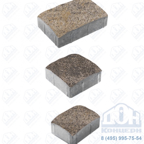 Тротуарная плитка  «УРИКО» - А.1.УР.4 Искусственный камень Доломит, комплект из 3 видов плит