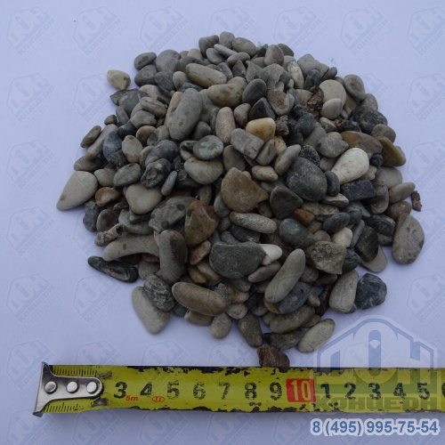 Камень для колодца разноцветный 10-15 мм