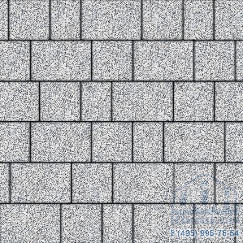 Тротуарная плитка  «УРИКО» - А.1.УР.4 Стоунмикс Бело-черный, комплект из 3 видов плит