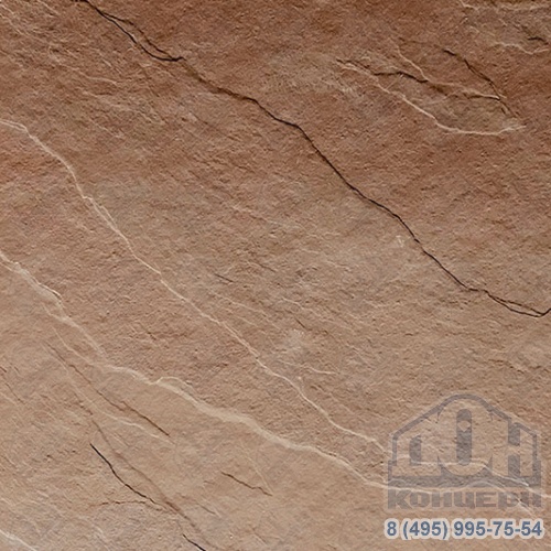 Натуральный камень сланец коричневый 600х600