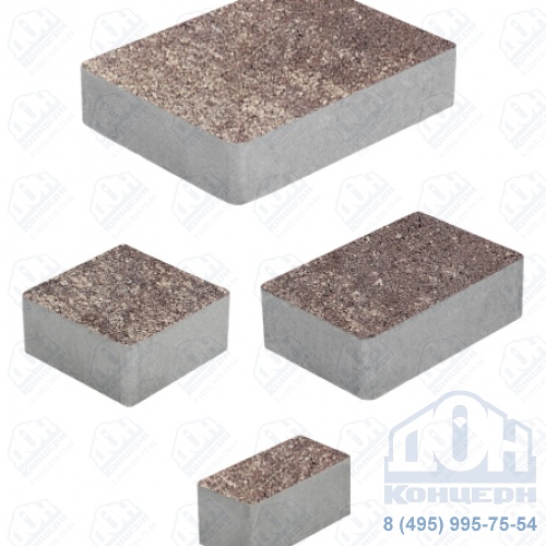 Тротуарная плитка  «МЮНХЕН» - Б.2.Фсм.6 Искусственный камень Плитняк, комплект из 4 видов плит