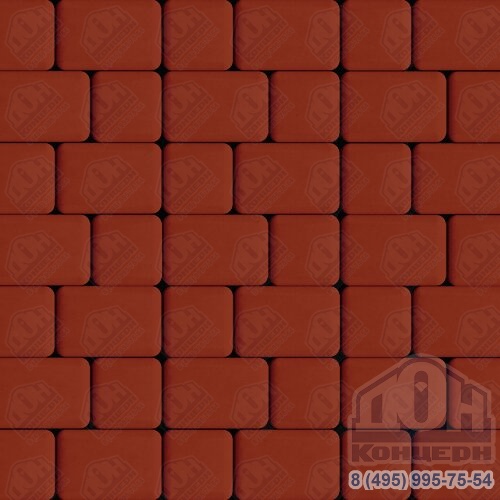 Тротуарная плитка Инсбрук Альт Дуо, 40 мм, оранжевый, гладкая